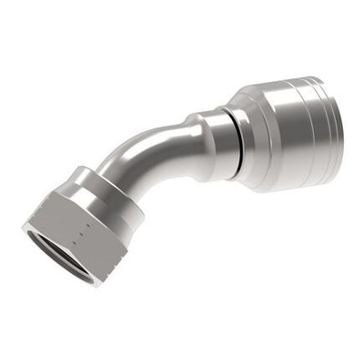 24708N-688 45 Degree Female Swivel Elbow 3/4 Fjic, Carbon Steel for Eaton