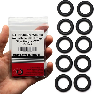 #ad Captain O Ring Power Pressure Washer O Rings for 1 4quot; Quick Coupler Black $23.38