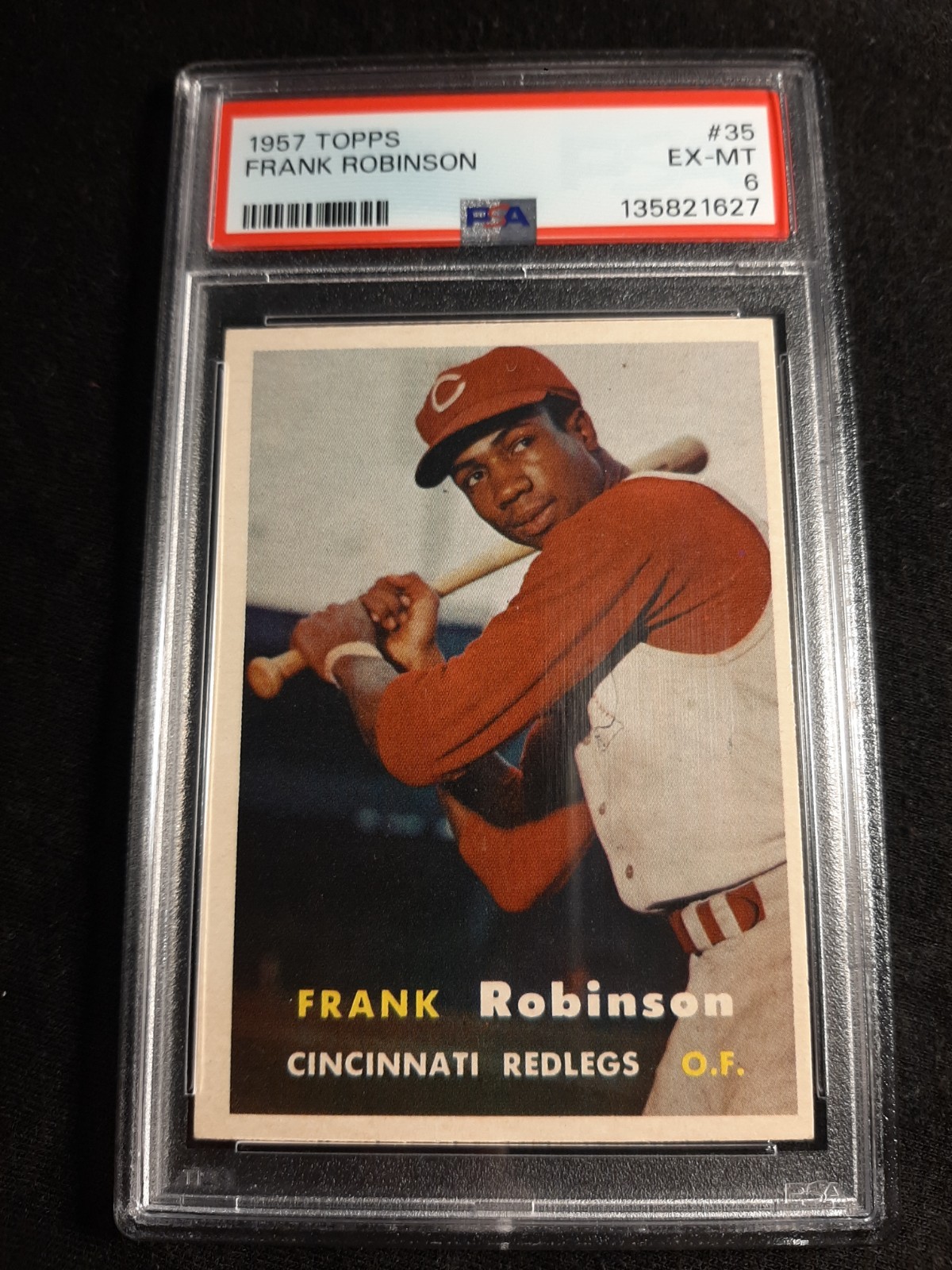 1957 Topps Frank Robinson RC Rookie Card #35 PSA EX-MT 6