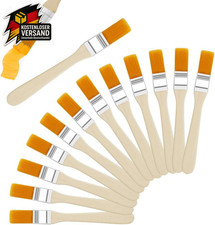 12-tlg. Malpinsel-Set flach weich Nylon Holzg...