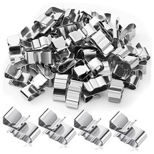 Pcs Trailer Frame Wire Clips Stainless Steel Metal Cable Clips 22.5 mm/ 50