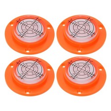4pcs High Precision Horizontal Bubble Level 49x12mm Bull's-Eye Level, Orange