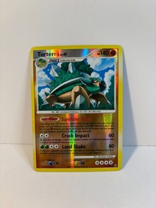 2008 Pokémon Diamond & Pearl - Stormfront Reverse Foil Torterra #11 12bz