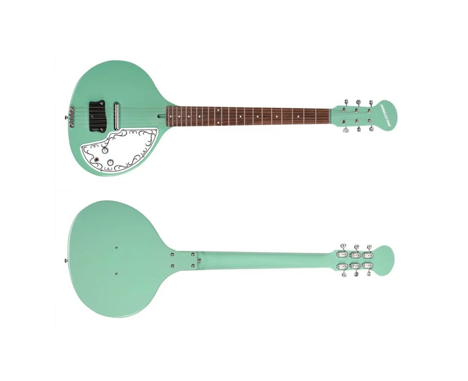 Danelectro Electric Baby Sitar - Aqua - DBSITAR-AQU - Image 2 of 2