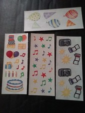 Creative Memories  Lot of Four Studio Stickers  2" x 5"  Birthday Items