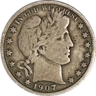 1907-P Barber Half Dollar - Scratch