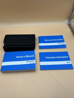 #ad 2025 HONDA CIVIC Owner’s Manualwarranty Information Consumer Info. With case $30.78