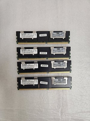 ELPIDA 8GB (4X2GB) 2Rx4 PC2-5300F DDR2 ECC Server Memory Ram EBE21FD4AJFT-6E-E