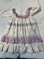 Seminole Native American Indian Patchwork Dress Girls Vintage Hand Made