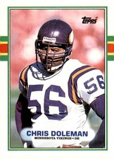 1989 Topps #84 Chris Doleman Minnesota Vikings Card