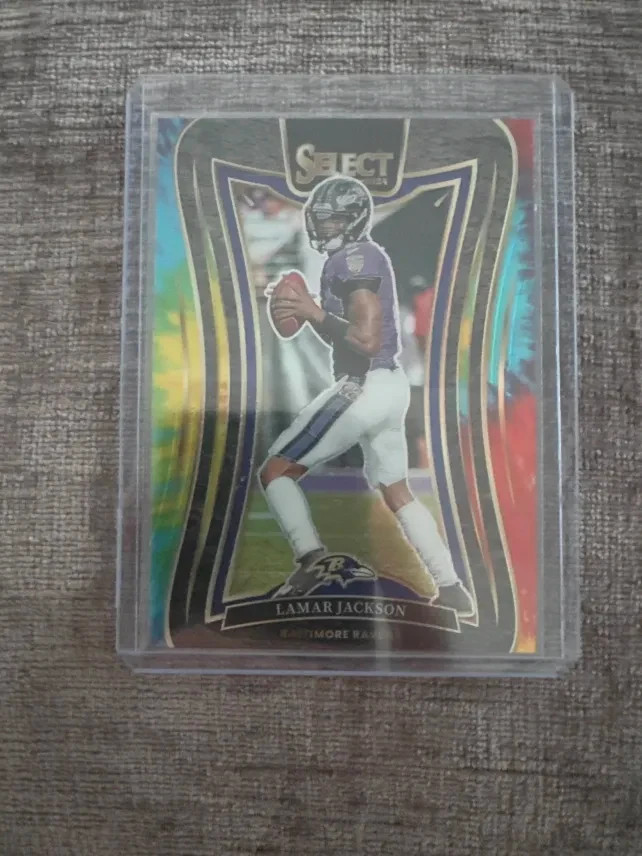 2024 Panini Select Lamar Jackson TIE-DYE Prizm #386 Suite Level /25
