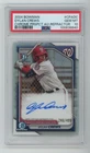 2024 Bowman Chrome 1st Prospect Refractor Dylan Crews Auto #246/499 PSA 10