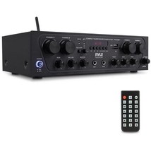 Pyle Bluetooth Audio Amplifier, 4-Ch. Audio Source Stereo Receiver System
