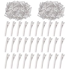 Swpeet 200Pcs 3inch - 7.5cm Alligator Hair Clips Kit, Perfect for Metal Duck Bil