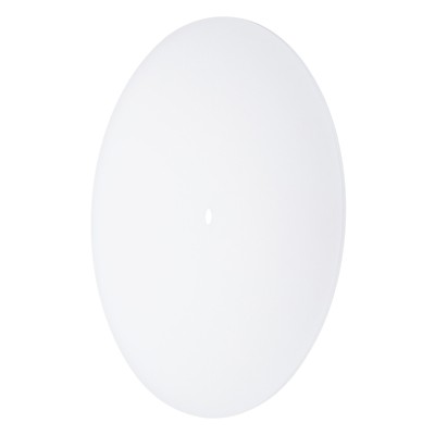 18.5'' Diameter Frosted White Round Diffuser with 3/8'' Center Hole for Pendants