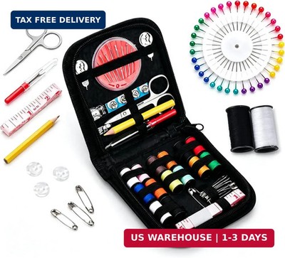 JANREAY Mini Sewing Kit for Travel & Emergency, Portable Sewing Kit for Beginner