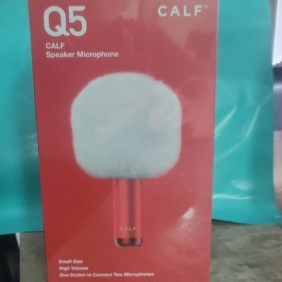 CALF Q5 Bluetooth Speaker Microphone, 360° Surround, Sound Effects, Red