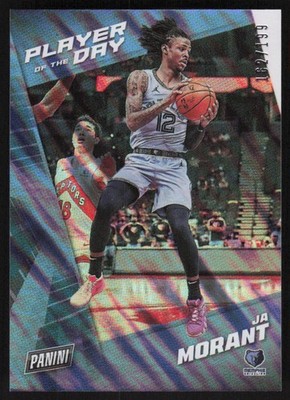 2021-22 PANINI NBA PLAYER OF THE DAY MOON LAVA JA MORANT 162/199 MEMPHIS