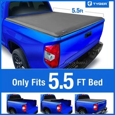 Fit 2022-2026 Toyota Tundra 5.5' Bed Soft Roll-up Tonneau Cover TYGER T1