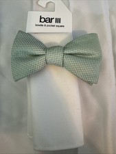 Bar III Men Bow Tie Pocket Square 2-Pack Set