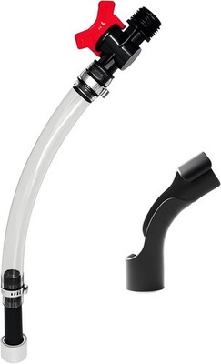 Fuel Hose with Ball Valve Shut Off, Racing Fuel Jug Hose Accessories-Hose Shut