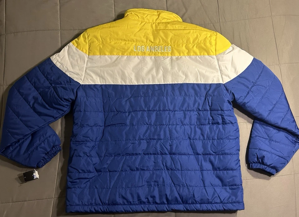 Chaqueta acolchada Los Angeles Rams con piel interior nueva con etiqueta para hombre XL NFL Foto 2 de 4