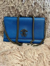 Roberto Cavalli Clutch Crossbody Leather Bag ...