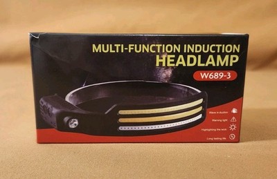 LED Headlamp Multi Function New In Box VERY STRONG rechargeable