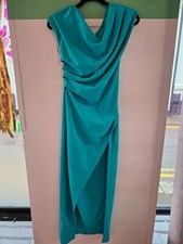 River Island Studio Bright Blue Draped Midi Dress XS BNWT Evening Party