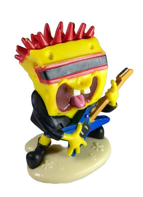 Just Play Viacom Nickelodeon SpongeBob SquarePants PUNK Rock & Roll PVC FIGURE