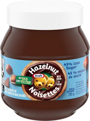 Kraft Hazelnut Spread With Cocoa And 45% Less Sugar, 725g/25.6 oz