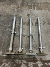 ALUMINIUM SCAFFOLD TOWER LEGS - FLAT PLATES - SET OF 4 - 700MM LONG