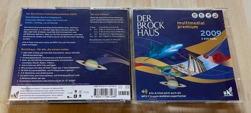DER BROCKHAUS MULTIMEDIAL PREMIUM 2009, nur einmal f. Install. auf HDD eingelegt