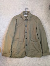 Universal Works Bakers Jacket in Olive Cotton Twill Size Medium