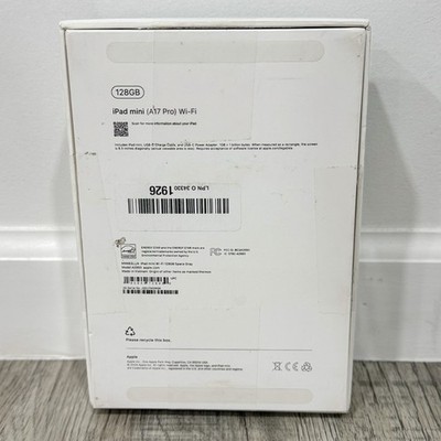 Apple iPad Mini 7th Gen 128GB A17 Pro Space Grey MXN63LL/A NEW