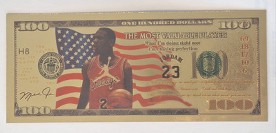 Michael Jordan 100 Gold Bill