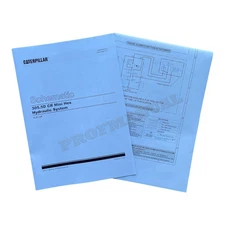 Caterpillar 305.5D CR Mini Hex Hydraulic System Schematic Service Manual