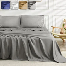 2100 Series 6 Piece Bed Sheet Set Hotel Luxury Ultra Soft Deep Pocket Bed Sheets