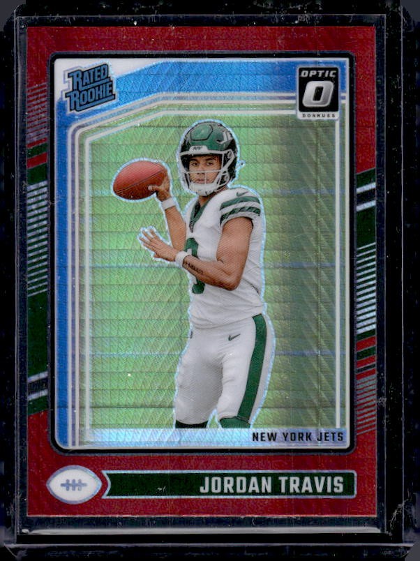 2024 Donruss Optic #260 Jordan Travis Red Hyper