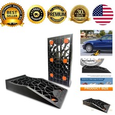 Car Ramps Portable Low Profile Heavy Duty Tire Ramps 10000lb Gvw Capacity