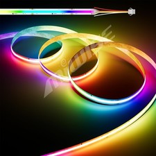 RGB Smart IC COB LED Strip Light,20ft Color Chasing Flexible DC24V LED Tape