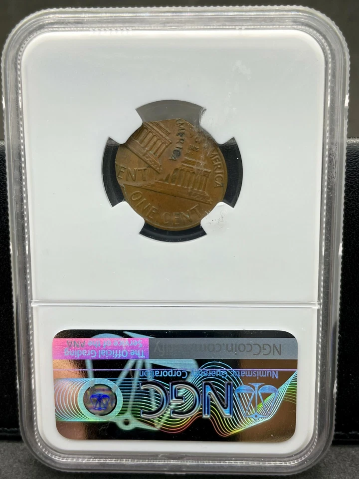 1969 D NGC AU58 Double Struck Double Date Lincoln Cent Error Amazing Eye Appeal - Image 3 of 4