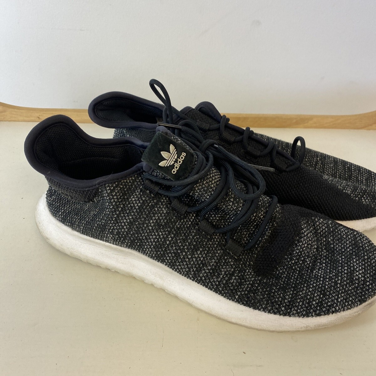 ADIDAS Men\'s Originals Tubular Shadow CK Sz. 10.5 Adidas Mens Tubular Shadow Knit Beige / Tan Running Shoes  main image 3