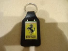 Ferrari - Key Ring Enamel Script On Heavy Leather P/N  FER01001