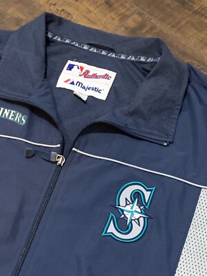 Seattle Mariners Majestic Cool Base Lightweight Windbreaker Jacket