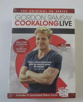 Gordon Ramsay: Cookalong Live (DVD, 2012, 4-Disc Set) New