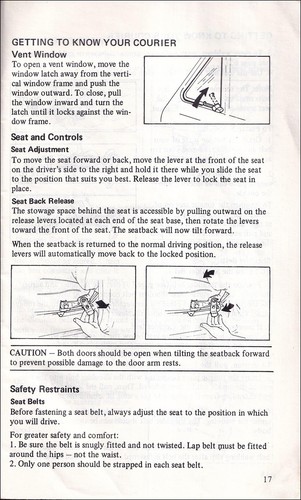 1975 Ford Courier Propietarios Manual Originales Operador User Instrucción Guía - Imagen 2 de 4