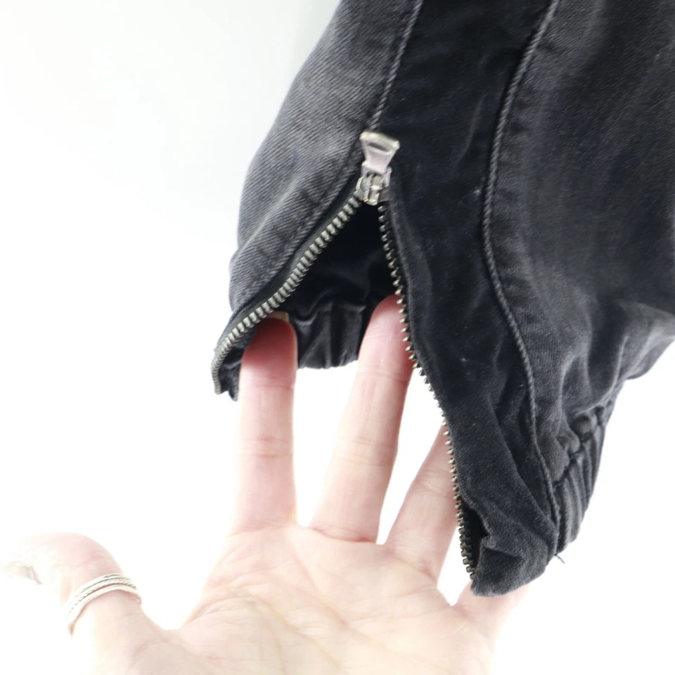 Pantalones de chándal Paige Mayslie para mujer 28 negros Weekender Moto Racing Elevated Basic Foto 4 de 4