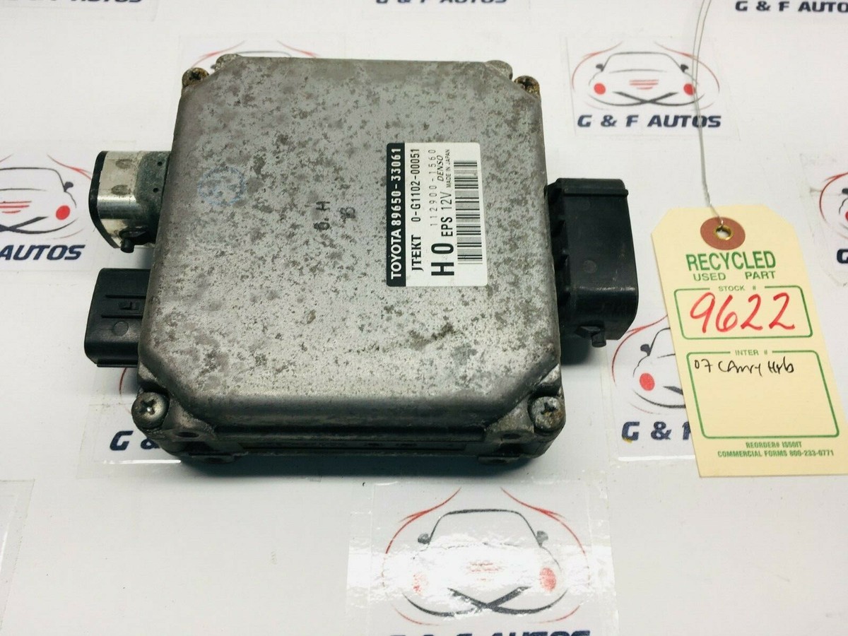 2007 Toyota Camry Hybrid Power Steering Control Module OEM 89650