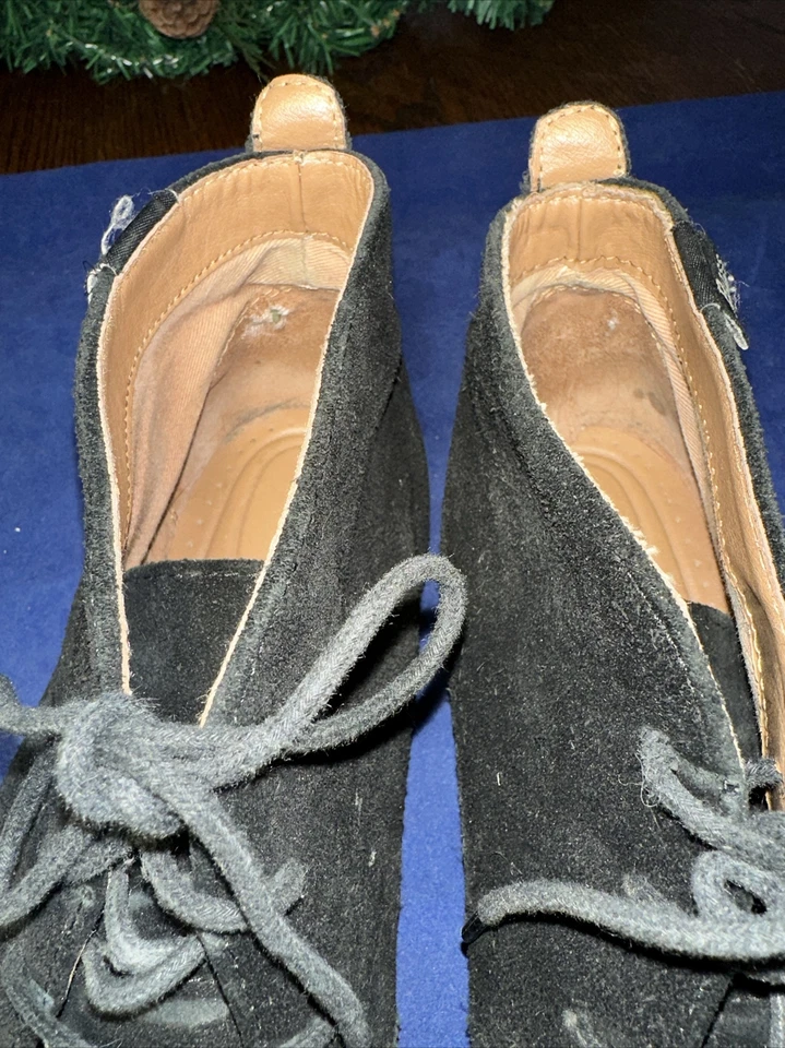 Botas Bass Chukka Para Mujer Talla 9 M Elyse Bass Flex Paso Gamuza Cuero Botín Foto 3 de 4